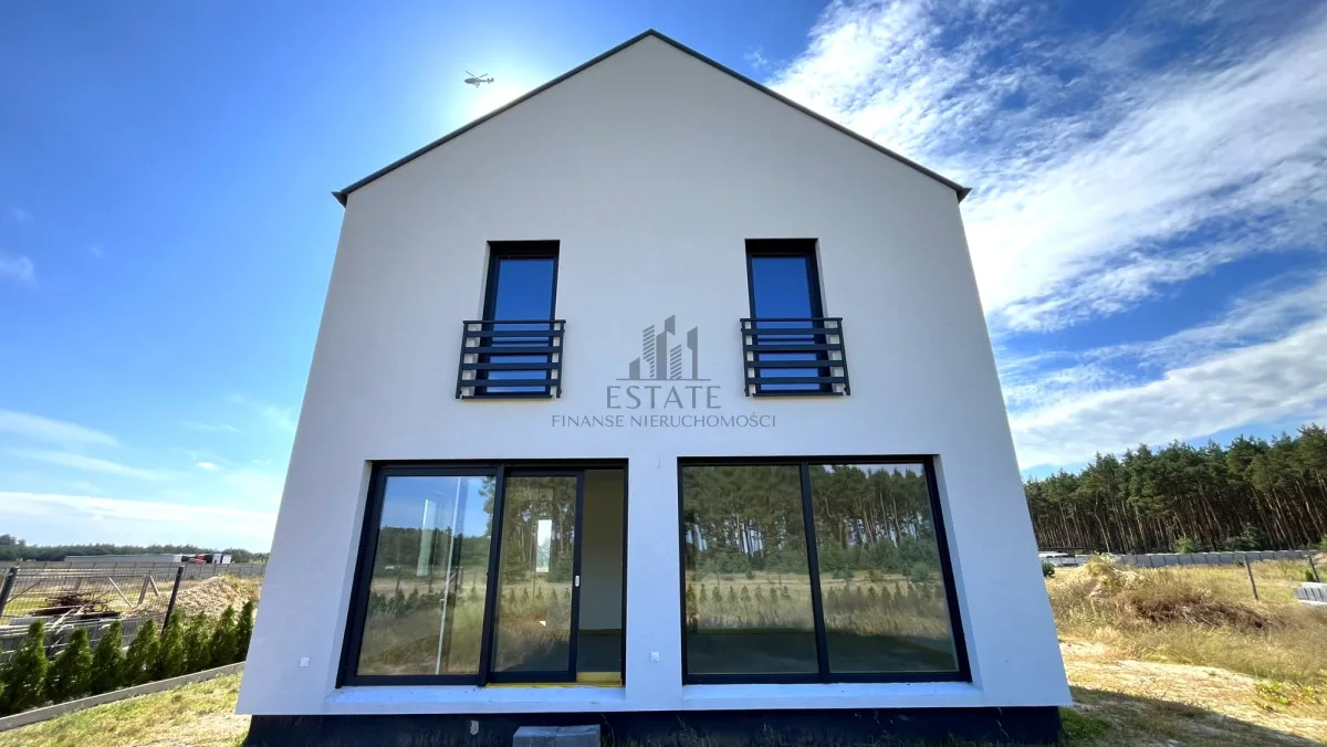 Nowoczesny dom 94,7 m², Solec, widok na las